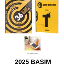 Paraf Yayınları Hız Yayınları 8. Sınıf Türkçe Soru Bankası ve 36 Haftalık Kazanım Deneme Priz Tutuculu 2026