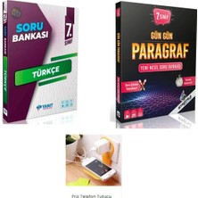 Paraf Yayınları 7 Sınıf  Yanıt  Soru Bankası + Gün Gün Paragraf Set 2025 (Priz Tuucu Hediye)