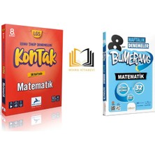 Paraf Yayınları 8.sınıf Kontak Matematik+Bumerang  Matematik Haftalık Denemeler Set 2024-2025