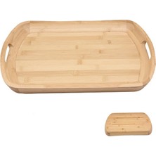 MİEN Mien Bambu Servis Tepsisi 43X29 cm – Doğal, Hafif ve Dayanıklı Sunum Tepsisi