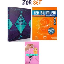 Paraf Yayınları 8.sınıf Mor Matematik + Mozaik 8.sınıf Fen Soru Bankası Set Sevimli Ayıcık Fiş Tutucu Hediye