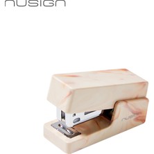 Nusign Nusıgn  Mini Zımba Makinesi 12 Yaprak Kapasiteli Pembe
