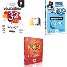 Paraf Yayınları  8. Sınıf Kontak Fen +Güçlendiren Türkçe+Bumerang Matematik Set (2025)
