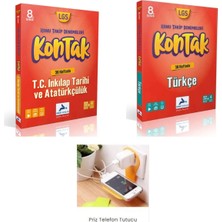 Paraf Yayınları 8.sınıf Kontak Türkçe -Inkılap Tarihi Haftalık Deneme Seti 2025(PRIZ Tutucu Hediye)
