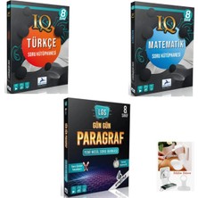 Paraf Yayınları  8. Sınıf Iq Türkçe -Matematik ve Gün Gün Paragraf Seti(Priz Tutucu Hediye)