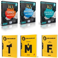 Paraf Yayınları 8.sınıf Iq Türkçe, Matematik, Fen  ve Hız 8 Türkçe ,matematik, Fen Seti( 2024-2025)