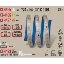 Cata CT-4497 220 V Trafosuz 120 LED Amber 5 Metre