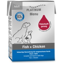 Platinum Balıklı ve Tavuklu Yaş Köpek Maması 185GR