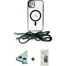 Pileli Store Pilelistore™ iPhone 11 Kılıf Eksen Özel Seri - Siyah 6d Mat Seramik Hayalet Nano Ekran Koruyucu + Raze Metal Kamera Lens - Mı