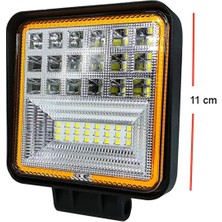 Teknocity Sis Lambası Kare Kırmızı Angellı 12-24V Adet / LASS312