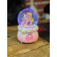 Nesever Store Mega Boy Kar Küresi Unicorn Full Otomatik Kar Püskürtmeli Işıklı Müzikli