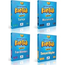 Paraf Yayınları Paraf 7. Sınıf Kontak Konu Takip Deneme Seti Türkçe- Matematik-Fen-Sosyal-4 Kitap