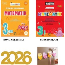 Paraf Yayınları Okyanus Yayınları 3.sınıf Classmate Matematik + Master Matematik Soru Bankası Set Fiş Tutuculu