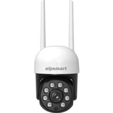 Alpsmart 2mp 360° Wifi Akıllı Dome Güvenlik Kamerası Dış Mekan Gece Görüşlü Ip Kamera