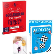 Paraf Yayınları 8.sınıf Ankara Güçlendiren Türkçe +Arı Atölyem Matematik Soru Banka Set Ayıcık Fiş Tutuculu