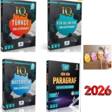 Paraf Yayınları 8.sınıf Iq Türk-Mat-Fen + Strateji Gün Gün Paragraf Soru Bankaları Set Ayıcık Fiş Tutuculu