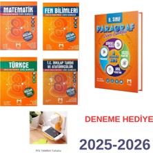 Paraf Yayınları Mozaik 8.sınıf Türkçe-Matematik-Fen-Inkilap-Paragraf Soru Bankaları Set Priz Tutuculu