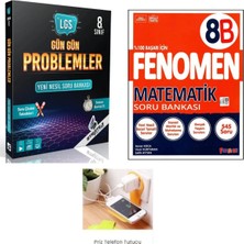 Paraf Yayınları 8.sınıf  Gün Gün Problemler + Fenomen 8. Sınıf  Matematik Soru Bankası (B) Set 2025(PRİZ Tutuculu)