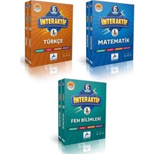 Paraf Yayınları 2026 Müfredat 6. Sınıf Interaktif Türkçe -Matematik-Fen Etkinlikli Soru Bankası Seti 3 Kitap