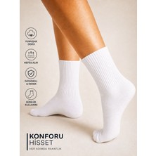 Qulat Unisex Pamuklu Düz Renk Basic Kolej-Tenis Çorap – Yumuşak Dokulu, Nefes Alan Günlük Kullanım