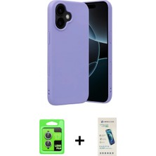 Pileli Store Pilelistore™ iPhone 17 Kılıf Ahenk Serisi - Şeffaf Pasifik Cam Ekran Koruyucu + Raze Metal Kamera Lens - Akmı