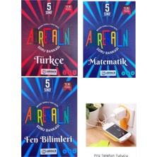Paraf Yayınları 5.sınıf Adrenalin Türkçe-Matematik -Fen  Soru Bankası Set 2025 (Priz Tutucu Hediye)