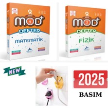 Paraf Yayınları 9. Sınıf Mod Fizik + Matematik Konu Anlatım Defter Set Ayıcık Fiş Tutucu Hediye