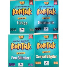 Paraf Yayınları 5.sınıf Kontak Türkçe-Matematik-Fen-Sosyal  Konu Takip Denemeleri  Set 4 Kitap Yeni Müfredat 2025