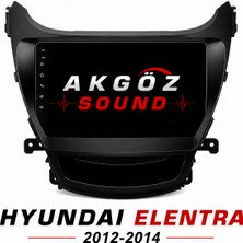 GÖZA-X Hyundaı Elentra 2012-2014 Multimedya Çerçevesi 9 Inç Soketleri Içinde