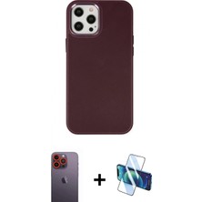 İlk El Grup Pilelistore™ iPhone 12 Pro Max Kılıf Çekirdek Çizgi - Siyah 3D Antistatik Seramik Nano Ekran Koruyucu + Neon Fosforlu Kamera Lens - Tu