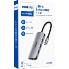 Philips SWR1607H/93 Usb-C 5'i 1 Arada Hub - RJ45 Ethernet + 3 Port USB 3.0