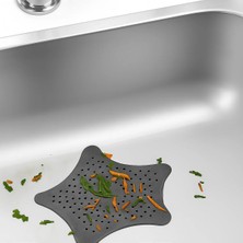 Special Action Silikon Yıldız Şekilli Gider Süzgeci – Duş, Lavabo ve Banyo Için Su Geçirir, Pislik Tutucu Kapak
