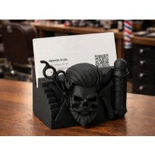 Generic Berber Temalı Premium Mat Kartvizitlik Barber Business Card Holder