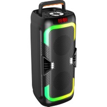 Çeşithane ABS-4220W Taşınabilir Bluetooth Hoparlör Çift Hoparlörlü-Siyah