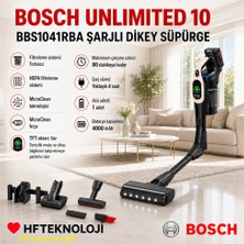Bosch Unlimited 10 Şarjlı Dikey Süpürge