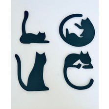 Kedi Figürlü Duvar Yazısı