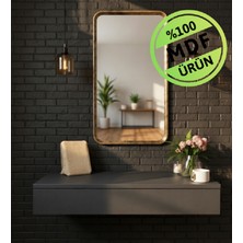 Eng Ahşap Mdf Makyaj Masası ve Dresuar 80X30 cm Çekmeceli Modern Tasarım Antrasit