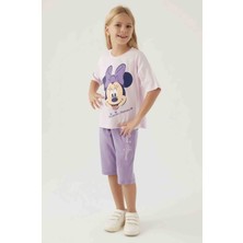 Dream Fashion Minnie Mouse Kız Çocuk Kapri Takım
