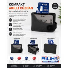 Oz Kompakt Kartlık Cüzdan – Düğmeli, Şık & Minimal