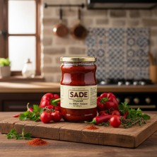 Sade Organik Acı Biber Salçası 610 G.