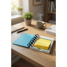 My Craft 3D Spiralli Defter Tasarımlı Yapışkan Notluk – Masaüstü Not Kağıdı Tutucu Organizer - Not Defteri Tasarımlı Ofis ve Çalışma Masası Aksesuarı