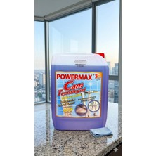 Powermax Cam Temizleyici 5 Lt - Iz Bırakmayan Kristal Parlaklık & Toz Itici Etkili Profesyonel Formül