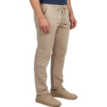Twister Jeans Twister Crespo 680 Bej Rahat Kesim Normal Bel Dar Paça Erkek Kanvas Pantolon
