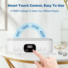 Hpytech Ultrasonik Temizleme Cihazı 400ML Gözlük Takı Saat Temizleyici | Dijital Zaman Ayarlı Ultrasonic Cleaner | Derin Temizlik Makinesi