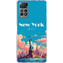 TechTree Redmi Note 12 Pro 4g Uyumlu Özgürlük Heykeli New York Baskılı Silikon Kılıf