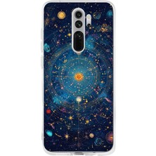 TechTree Redmi Note 8 Uyumlu Yıldız Atlası Kozmik Rehber Baskılı Silikon Kılıf