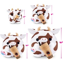 Snackles Aburcuburcu Peluş Oyuncak – 20 cm | Süper Yumuşak & Koleksiyonluk Cow&kung Fu Tea