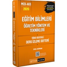 Pegem Akademi Yayıncılık 2026 MEB AGS Eğitim Bilimleri Öğretim Yöntem ve Teknikleri Video