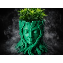 Generic Doğa Ana Tasarım Büst Saksı Planter - Tree With Face