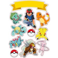 Bsb Pokemon Sticker Telefon Laptop Notebook Tablet Defter Matara Stiker Etiket ST642